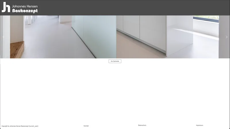 Website Johannes Hensen Baukonzept, Architektur und Baukonzeption · Nordhorn