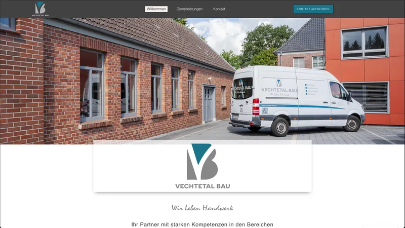 Website Vechtetal Bau, Hochbau, Holzbau, Sanierung · Emlichheim